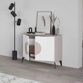 Μπουφές Gora σε Λευκό - Μόκα 110x35.6x82εκ. 110x35.6x82 εκ.