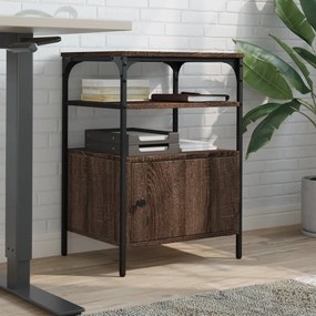 vidaXL Βάση Εκτυπωτή 3 Επιπέδων Καφέ Δρυς 50x40x76 εκ Επεξ. Ξύλο