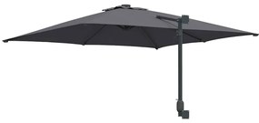 vidaXL Ομπρέλα Κήπου Ανθρακί, Μαύρο 248.5 x 247.5 x 160 εκ.