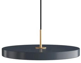 Φωτιστικό Οροφής Asteria Plus Medium Brass 2561 Φ43x14 cm Led 1600lm 28W 2400-3000k Anthracite Umage