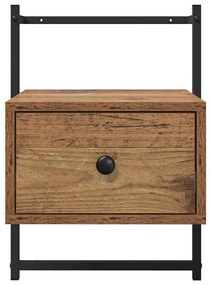 vidaXL Κομοδίνο 2 pcs Παλιό ξύλο 35 x 30 x 51 εκ. Επεξεργασμένο ξύλο