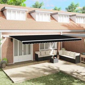 vidaXL Σκηνίτσα Αναδιπλούμενη with Χειροκίνητος 600 x 300 εκ Μαύρο