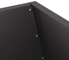 vidaXL Φωτιά Μαύρο 50 x 50 x 100 cm Κρύα έλαση από χάλυβα
