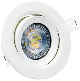 Χωνευτό Σποτ Φωτιστικό Οροφής LED CCT SMD 12W 3000K-6000K IP44 Λευκό Epistar 6445 Spotlight 6445 Λευκό