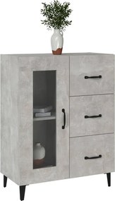 vidaXL Ντουλάπι Γκρι Σκυροδέματος 69,5x34x90 εκ. Επεξεργασμένο Ξύλο