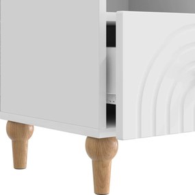 vidaXL Ντουλάπι TV 102 x 34,5 x 50 εκ. Υψηλής Στιλπνότητας Λευκό