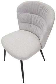 Καρέκλα 2τμχ Γκρι LOSANNA 58x60.5x85