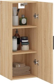 vidaXL Ντουλάπι Τοίχου Sonoma Δρυς 34,5 x 34 x 90 εκ.