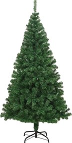vidaXL Τεχνητό Χριστουγεννιάτικο Δέντρο με 300 LED Πράσινο 210 cm