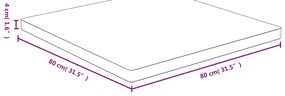 vidaXL Επιφάνεια Τραπεζιού 80x80x4 από Μπαμπού