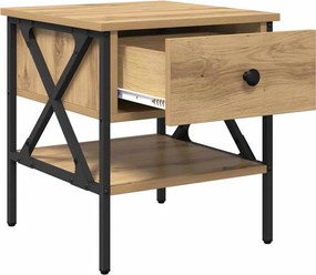 vidaXL Κομοδίνο 2 τμχ. artisan δρυς 40 x 42 x 45 εκ.