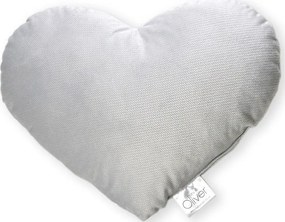 ΜΑΞΙΛΑΡΙ ΔΙΑΚ/ΚΟ ΒΕΛΟΥΤΕ BABY OLIVER ΚΑΡΔΙΑ 36Χ31 ΓΚΡΙ 46-6710/142