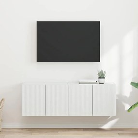 vidaXL Ντουλάπι Τηλεόρασης Τοίχου 2 pcs Λευκό 59,5 x 31 x 40 εκ