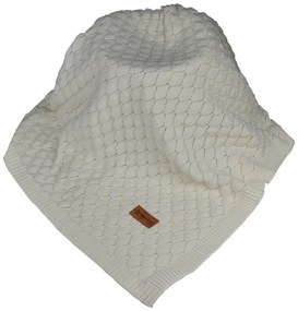 Κουβέρτα Πλεκτή Κούνιας (110x140) Bebe Stars Ivory 308-183