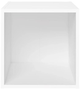 Έπιπλο Τηλεόρασης Λευκό 37 x 35 x 37 εκ. από Μοριοσανίδα - Λευκό