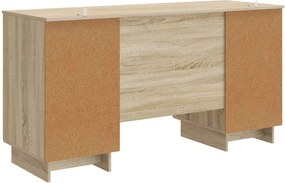 vidaXL Γραφείο Sonoma Δρυς Επεξεργασμένο Ξύλο 142,5 x 50 x 75 εκ.