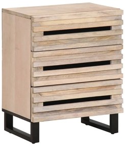 vidaXL Κομοδίνο 50x34x62 εκ. από Μασίφ Ξύλο Μάνγκο