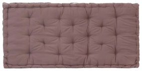 vidaXL Μαξιλάρα Δαπέδου / Παλέτας Taupe 120 x 80 x 10 εκ. Βαμβακερή