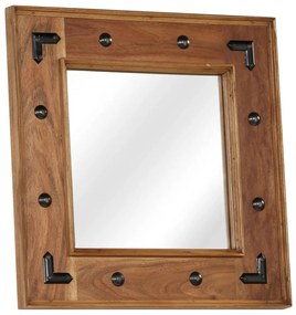 vidaXL Καθρέφτης 50 x 50 εκ. από Μασίφ Ξύλο Ακακίας