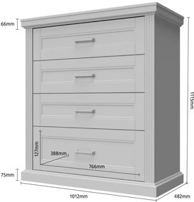 Συρταριέρα Tahoma 4S-Anthraki