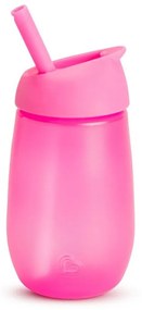 Παιδικό Παγουράκι Με Καλαμάκι Simple Straw 90019 296ml Pink Munchkin 296ml Plastic