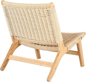 Πολυθρόνα Nextdeco Bogdan δέρμα και ξύλο Υ73,5x65,5x81εκ.