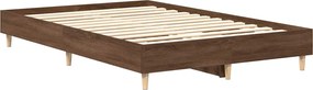 vidaXL Πλαίσιο κρεβατιού χωρίς στρώμα 135x190 εκ. Επεξεργασμένο Ξύλο
