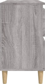 vidaXL Ντουλάπι Νιπτήρα Γκρι Sonoma 80 x 33 x 60εκ. Επεξεργασμένο Ξύλο