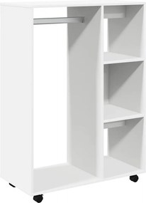 vidaXL Ντουλάπα Λευκή 80 x 40 x 110 εκ. από Επεξ. Ξύλο
