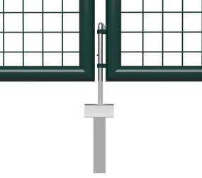 vidaXL Πύλη Φράχτη με κλειδαριά Πράσινο 175 cm Ατσάλι