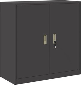 vidaXL Ντουλάπι αποθήκευσης Μαύρο 90 x 40 x 90 cm Ατσάλι