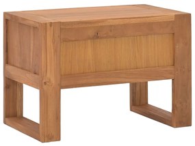 vidaXL Κομοδίνο 50 x 30 x 35 εκ. από Μασίφ Ξύλο Teak