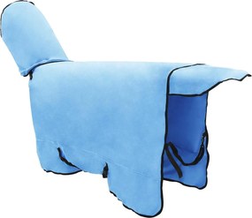 vidaXL Σαμάρι Ίππου Σκούρο Aqua Πολυεστέρας