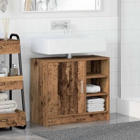 vidaXL Ντουλάπι Νιπτήρα Παλιό Ξύλο 63 x 29 x 55 cm Επεξεργασμένο ξύλο