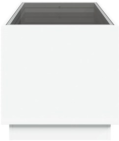 Τραπεζάκι Σαλονιού Infinity LED Λευκό 70x50x50 εκ. - Λευκό