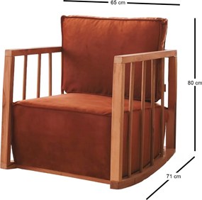 Wing Chair Sallanan - Cinnamon Cinnamon