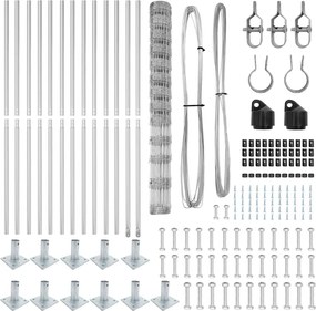 vidaXL Στύλος Περιφράξεων Γαλβανισμένο 25 x 1,5 m Ατσάλι