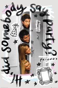 Αφίσα Friends - Party, (61 x 91.5 cm)
