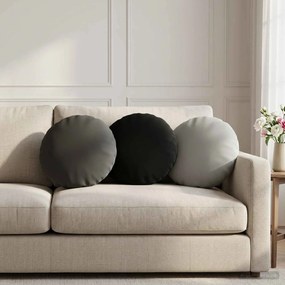 vidaXL Κάλυμμα Μαξιλαριού 2 pcs HEERLEN Γκρι Ø 30 cm Πολυεστέρας