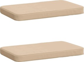 vidaXL Μαξιλάρια Πάγκου 2 Τεμαχίων VUGHT 2 pcs 100% Πολυεστέρας Κρεμ