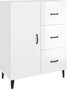 vidaXL Ντουλάπι Γυαλιστερό Λευκό 69,5x34x90 εκ. Επεξεργασμένο Ξύλο