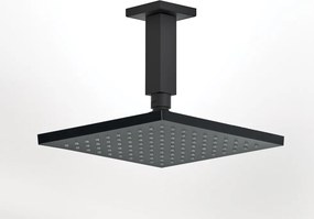Almar E044077+R50812 Black Matt - Κεφαλή Ντους με Βραχίονα Οροφης