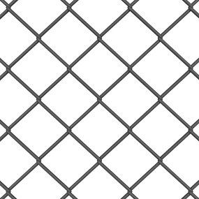 vidaXL Φράχτης αλυσίδας Γκρι 10 x 0.4 m Ατσάλι