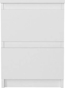 Κομοδίνο Breve Megapap χρώμα λευκό 39,8x41,8x55εκ.