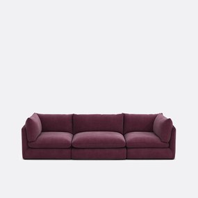 Αρθρωτός καναπές 3 θέσεων από υφασμα MALO