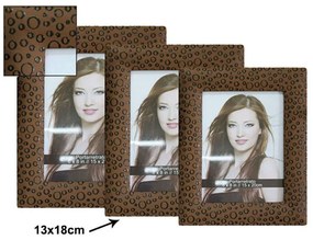 Κορνίζα Leopard 15-00-5431-57 13x18cm Brown Marhome Πλαστικό
