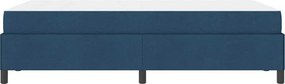 vidaXL Κρεβάτι με ελατήρια Μπλε 120 x 190 cm ύφασμα