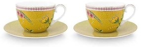 ΣΕΤ ΦΛΥΤΖΑΝΙΑ CAPPUCCINO ΜΕ ΠΙΑΤΑΚΙΑ 280ml 2 ΤΕΜ. PIP STUDIO - LA MAJORELLE YELLOW