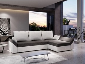 Γωνιακός καναπές Eibar-Gkri-Leuko - 240.00Χ144.00Χ0.00cm