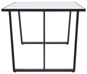 vidaXL Τραπεζαρία Λευκή 200 x 100 x 75 εκ. από Ψημένο Γυαλί